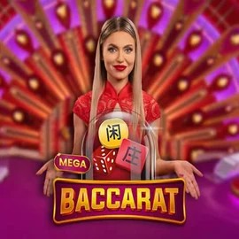 Mega Baccarat slot icon by Pragmatic Play, available at Play Croco Casino